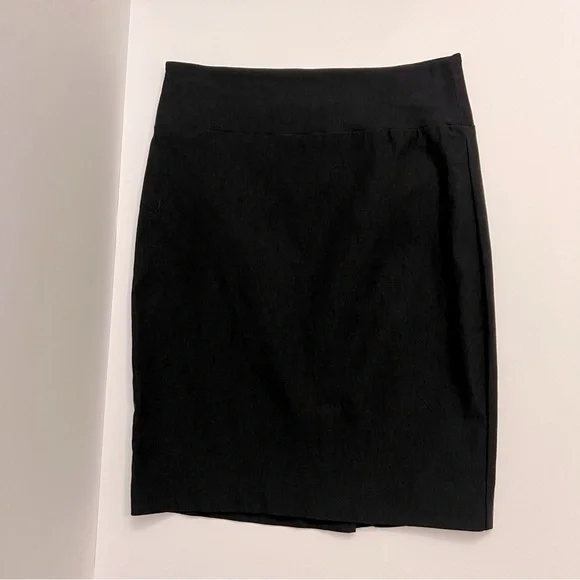 IZ BEYER Stretch High Waisted Pencil Skirt-Black - Picture 2 of 8